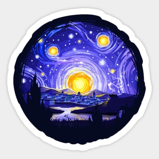 Starry Night Sticker